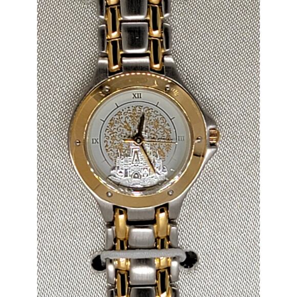 Disney "Our Fairy Tale Wedding" His and Hers Watch Set Gold and Silver Elegance - Picture 7 of 7